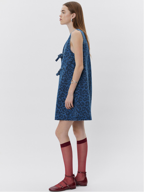 Sofie Schnoor Rochie Blue Denim Patterned pentru femei Sofie Schnoor