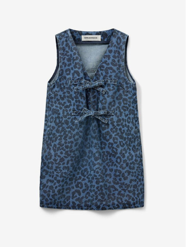 Sofie Schnoor Rochie Blue Denim Patterned pentru femei Sofie Schnoor