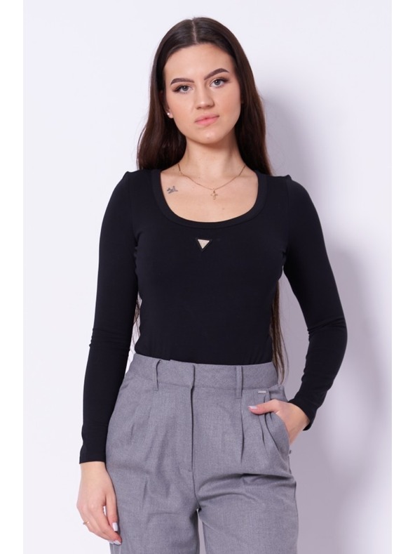 Guess Jeans Body negru tip tricou 1314 pentru femei Guess jeans