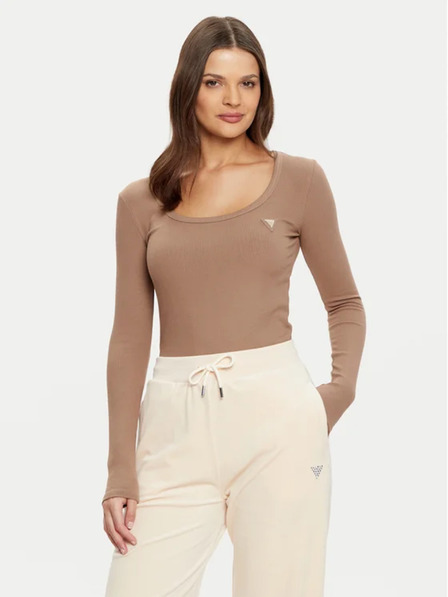 Guess Jeans Bluză maro pentru femei Regular Fit Guess jeans