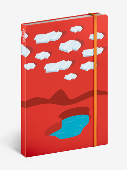 NOTIQUE NOTIQUE Notes Ice Surfers, căptușit, 13 x 21 cm