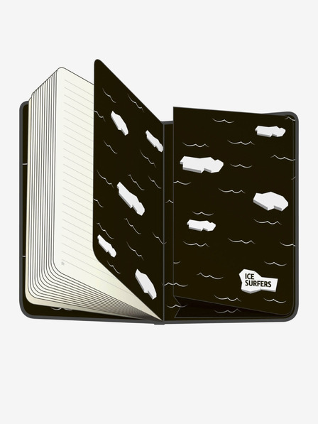NOTIQUE NOTIQUE Notes Ice Surfers, căptușit, 13 x 21 cm