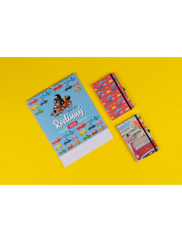 NOTIQUE NOTIQUE Notes Cârtiță și mașină, căptușită, 13 x 21 cm BAAGL