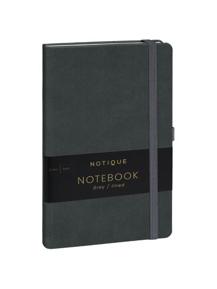 NOTIQUE NOTIQUE Notes Gri, căptușit, 13 x 21 cm