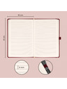 NOTIQUE NOTIQUE Notes Balacron, burgundy, căptușit, 15 x 21 cm