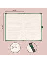 NOTIQUE NOTIQUE Notes Aprint, verde, căptușit, 15 x 21 cm