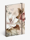 NOTIQUE NOTIQUE Notes Powder Flowers, căptușită, 13 x 21 cm