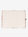 NOTIQUE NOTIQUE Notes Powder Flowers, căptușită, 13 x 21 cm
