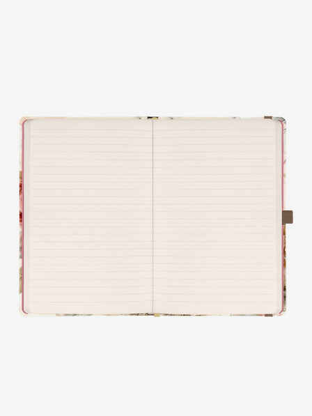 NOTIQUE NOTIQUE Notes Powder Flowers, căptușită, 13 x 21 cm