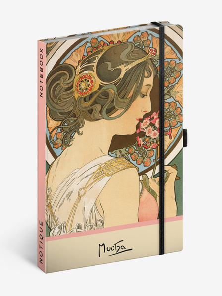 NOTIQUE Caietul NOTIQUE Alfons Mucha - Petrichor, punctat, 13 x 21 cm