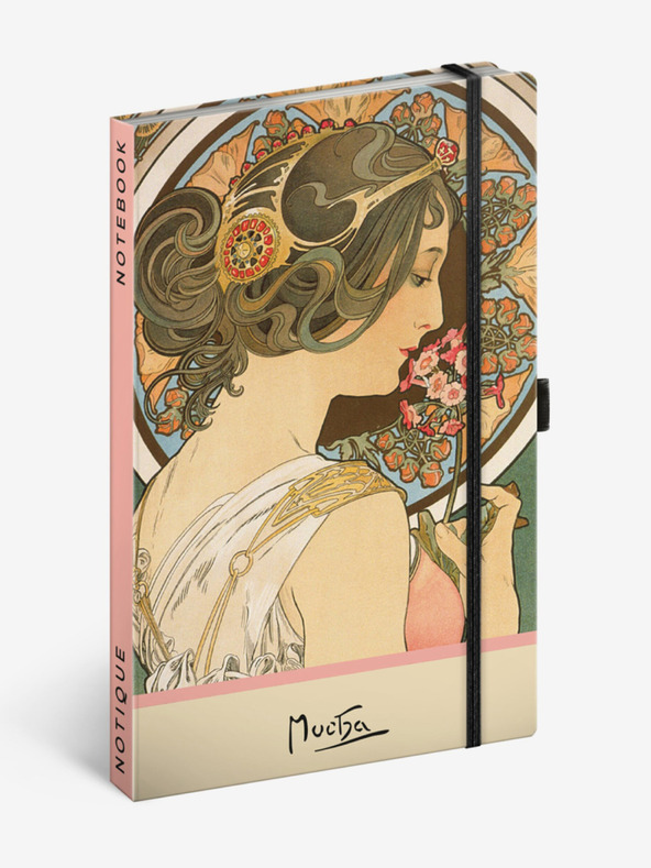 NOTIQUE Caietul NOTIQUE Alfons Mucha - Petrichor, punctat, 13 x 21 cm