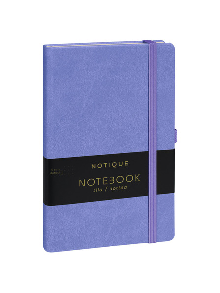NOTIQUE NOTIQUE Notes Lila, cu puncte, 13 x 21 cm
