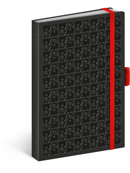 NOTIQUE NOTIQUE Notes Teribear, negru, căptușit, 9 x 13 cm