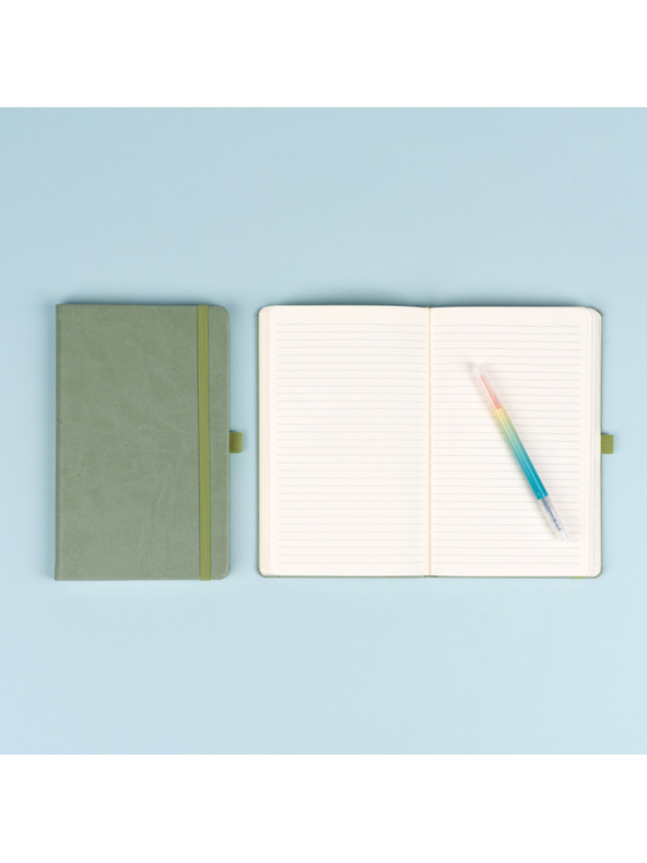 NOTIQUE NOTIQUE Notes Verde, căptușit, 13 x 21 cm
