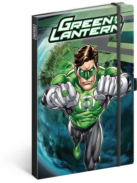 NOTIQUE NOTIQUE Notes Green Lantern, căptușit, 13 x 21 cm