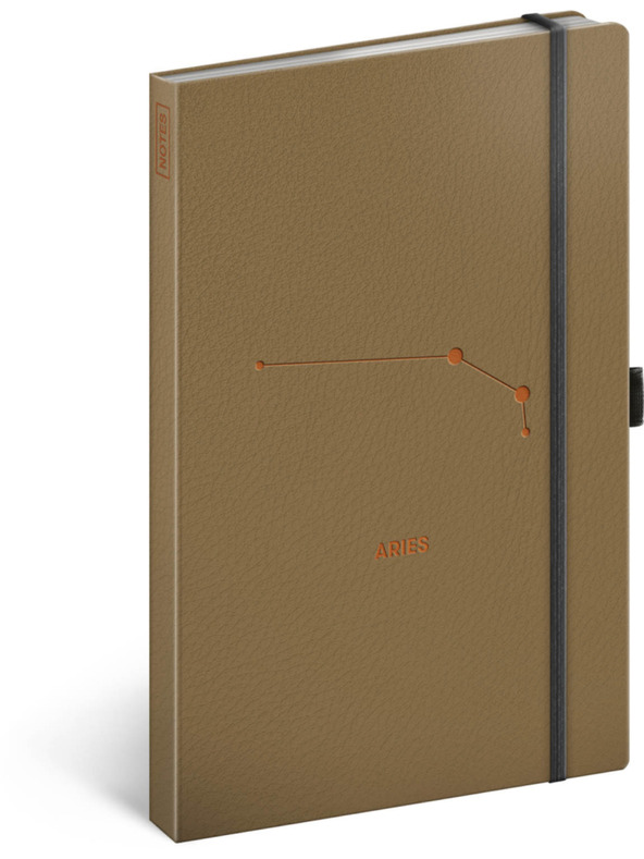 NOTIQUE NOTIQUE Notes Zodia Berbec, căptușită, 13 x 21 cm
