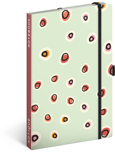 NOTIQUE NOTIQUE Notes Polka dots, căptușită, 13 x 21 cm BAAGL