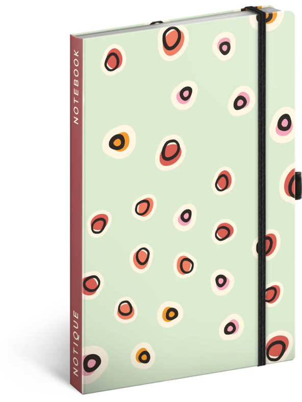 NOTIQUE NOTIQUE Notes Polka dots, căptușită, 13 x 21 cm BAAGL