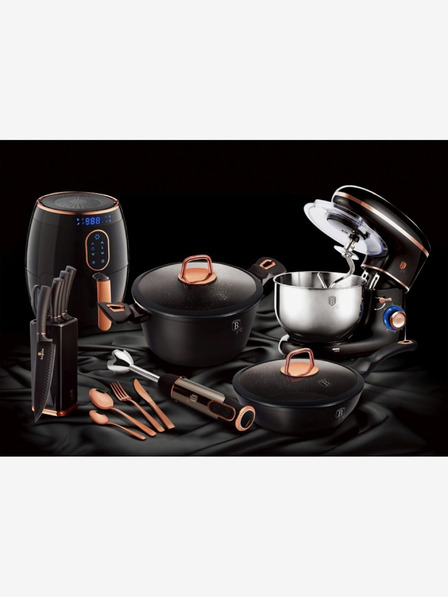Berlingerhaus Tigaie wok cu suprafață din marmură BERLINGERHAUS Black Rose Collection (28 cm)
