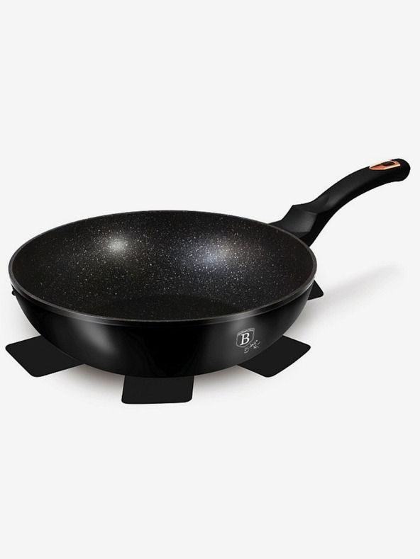 Berlingerhaus Tigaie wok cu suprafață din marmură BERLINGERHAUS Black Rose Collection (28 cm)