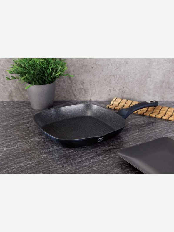 Berlingerhaus Tigaie grill cu suprafață din marmură 28 cm BERLINGERHAUS Metallic Line Aquamarine Edition