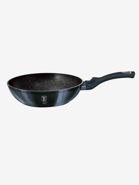 Berlingerhaus Tigaie wok cu suprafață marmorată 30 cm BERLINGERHAUS Metallic Line Aquamarine Edition