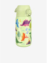 ION8 Sticlă din oțel inoxidabil verde deschis cu model Ion8 Leak Proof Dinosaurs (400 ml)
