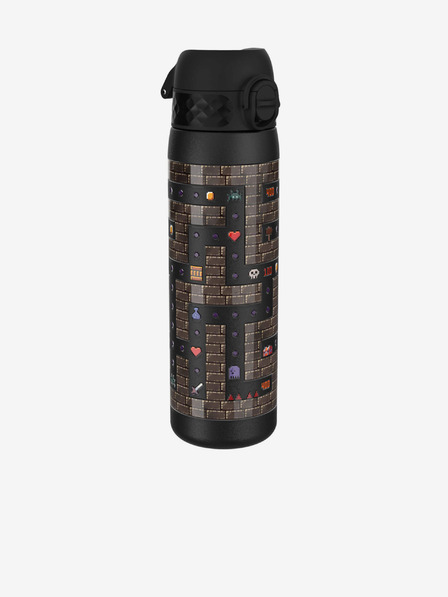 ION8 Sticlă din oțel inoxidabil neagră cu model Ion8 Leak Proof Gamer (600 ml)