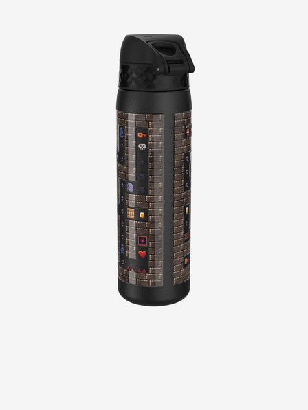 ION8 Sticlă din oțel inoxidabil neagră cu model Ion8 Leak Proof Gamer (600 ml)