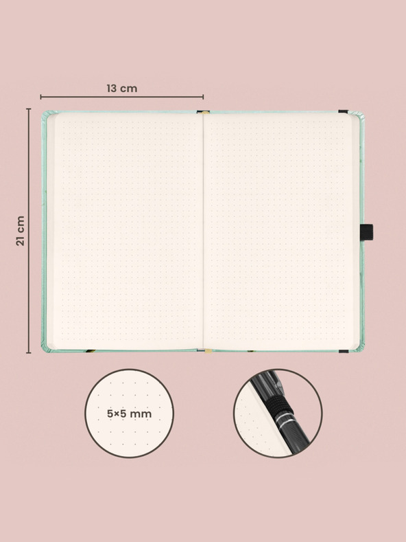 NOTIQUE NOTIQUE Notes Păsări de Katerina Winter, punctat, 13 x 21 cm