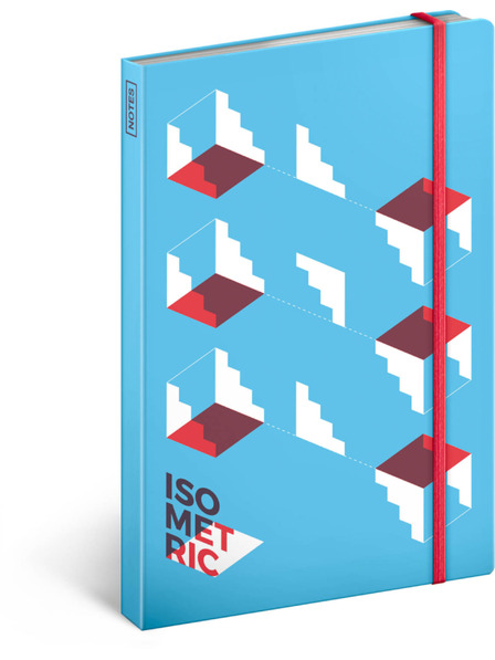 NOTIQUE NOTIQUE Notes Isometric, fără căptușeală, 13 x 21 cm BAAGL