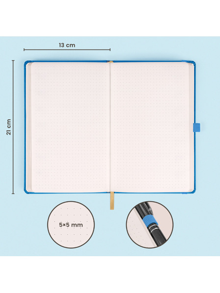 NOTIQUE NOTIQUE Notes Albastru, punctat, 13 x 21 cm