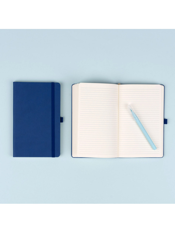 NOTIQUE NOTIQUE Notes Albastru închis, cu linie, 13 x 21 cm