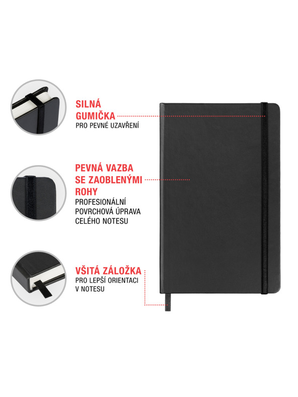 NOTIQUE NOTIQUE Notes Kateřina Bažantová, căptușită, 11 x 16 cm