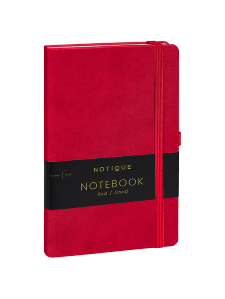 NOTIQUE NOTIQUE Notes Roșu, căptușit, 13 x 21 cm