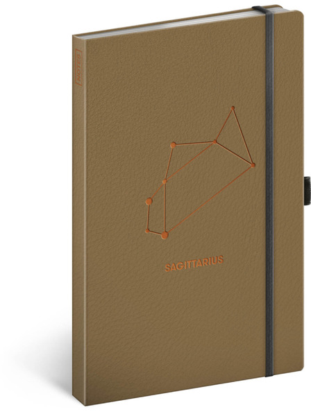 NOTIQUE NOTIQUE Notes Zodia Săgetător, căptușită, 13 x 21 cm