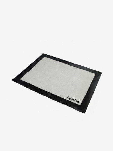 Lékué Covoraș de bucătărie din silicon negru și alb Lékué