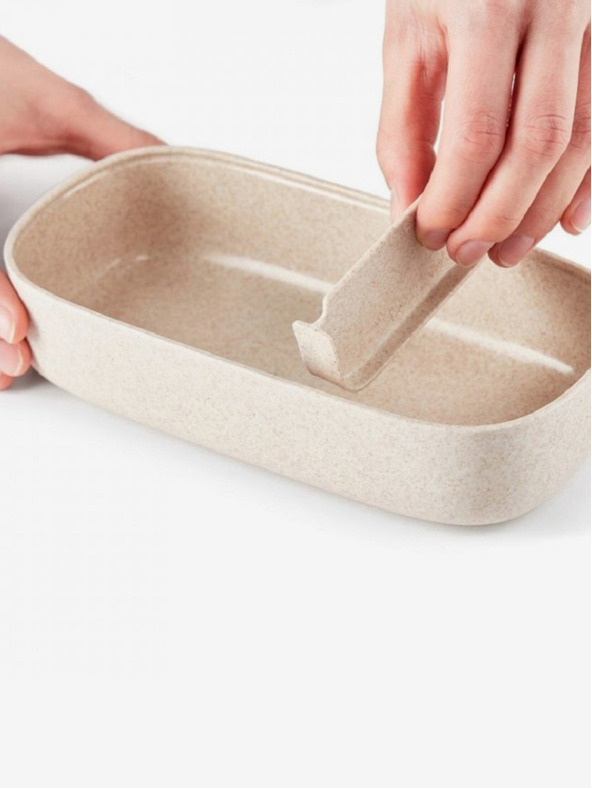 Lékué Cutie de prânz cremă Lékué LunchBox To Go Organic (1000 ml)