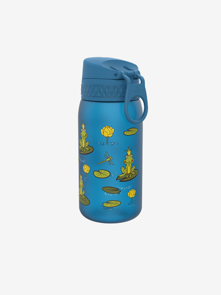 ION8 Sticlă albastră pentru copii cu model Ion8 Leak Proof Frog Pond (350 ml)