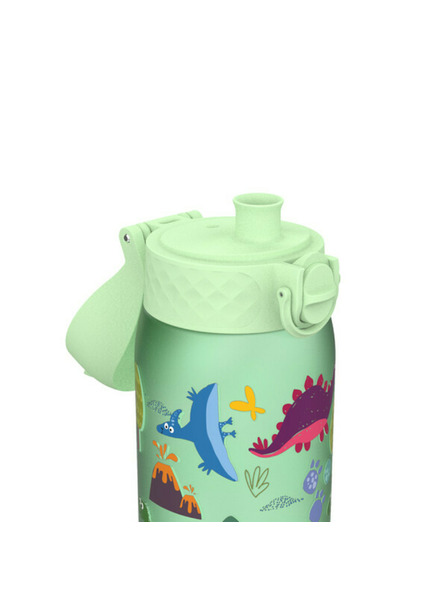 ION8 Ion8 Sticlă antipicurare fără BPA Dinosaur verde 350 ml
