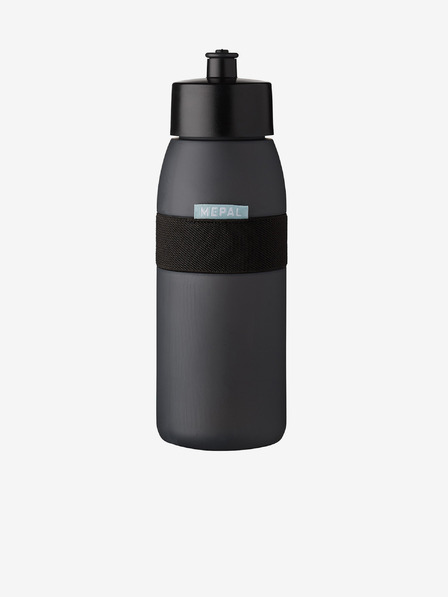 Mepal Sticlă sport neagră Mepal Ellipse 500 ml