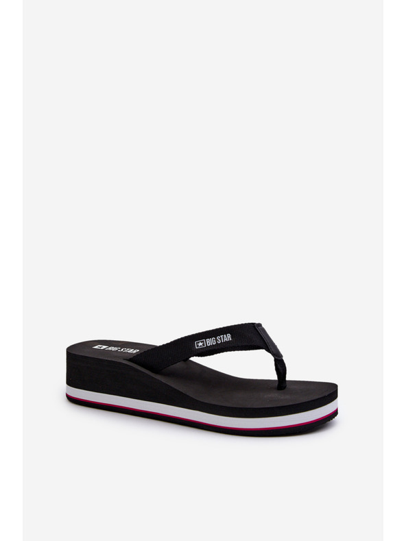 BIG STAR SHOES Șlapi cu platformă pentru femei Big Star Negru Mărime: