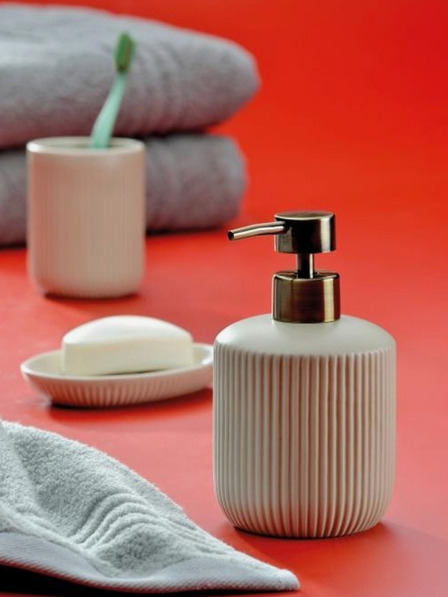 Kela Dispenser de săpun Adele ceramică gri 400 ml KELA