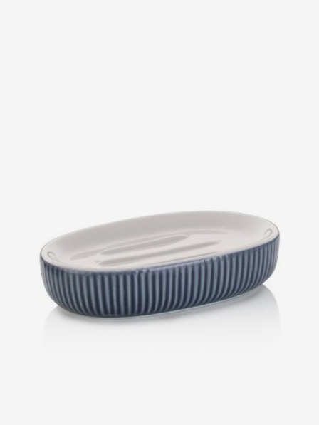 Kela Farfurie pentru săpun Ava ceramică albastru-fumuriu 13,5x8,5x3,0cm KELA