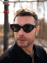 VEYREY VeyRey ochelari de soare polarizați cat-eye din acetat Zurgug