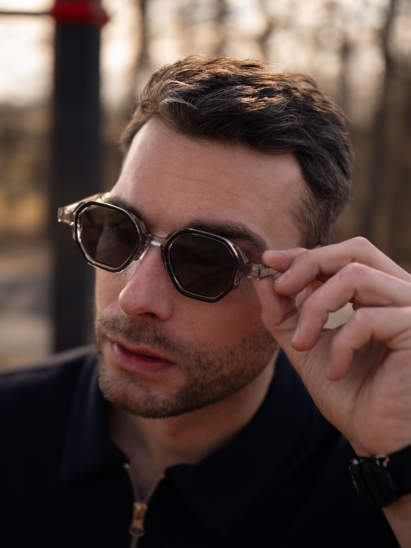 VEYREY Veyrey ochelari de soare polarizați high-end tip lennon Gug