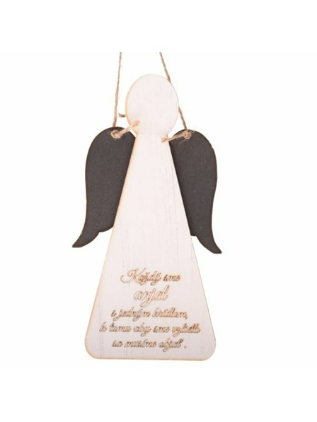 Casa de Engel Înger suspendat din lemn cu inscripție (SK), 0/100