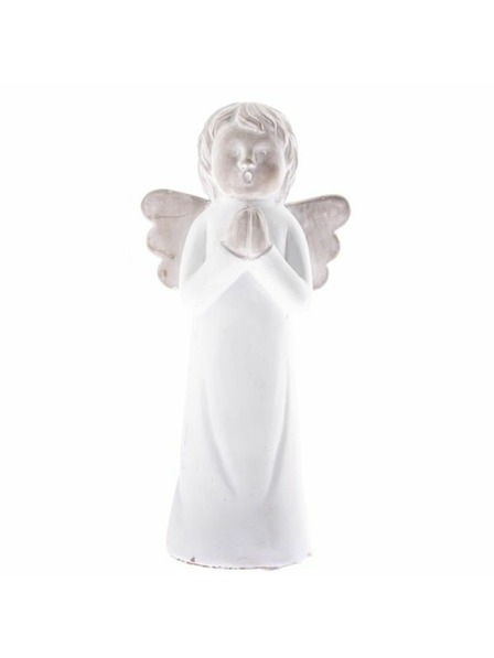 Casa de Engel Înger de beton în rugăciune, aripi gri, 3/18