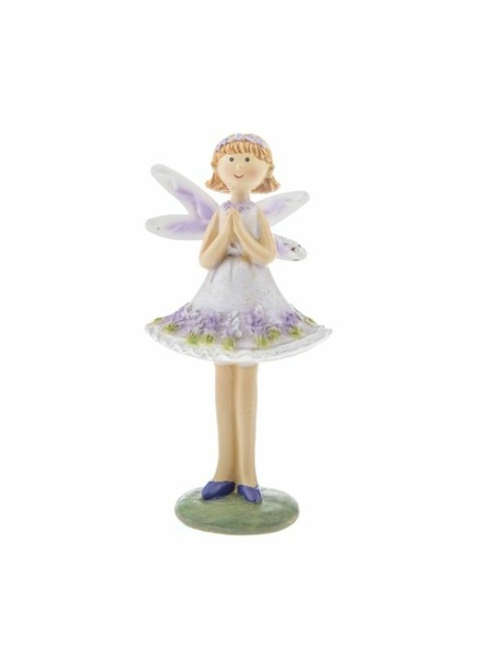Casa de Engel Zână din polirezină îmbrăcată cu flori, 12/108