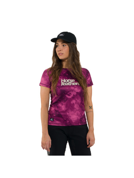 Horsefeathers Tricou de ciclism Deco pentru femei - roz HORSEFEATHERS